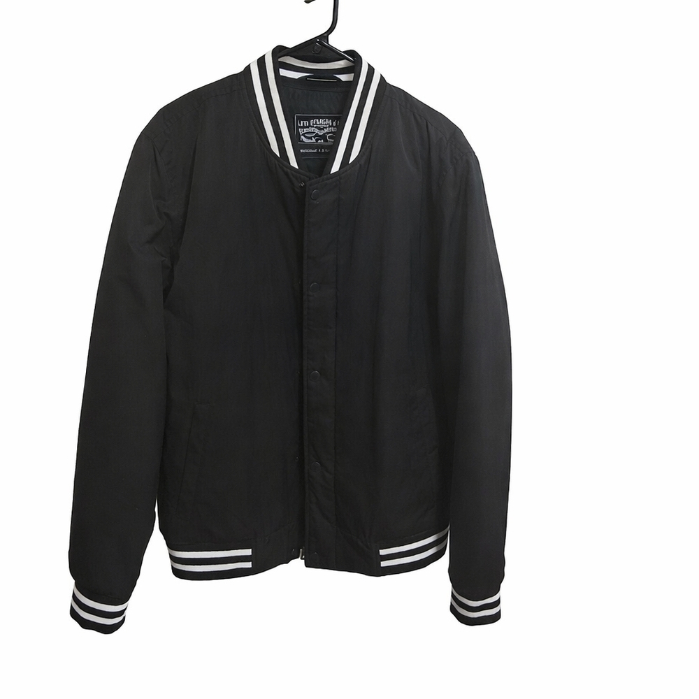Levi's Mens Black Varsity Bomber Jacket